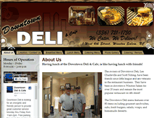 Tablet Screenshot of downtowndelicafe.com